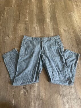 GAP Light Blue Chambray Girlfriend Khaki Pants